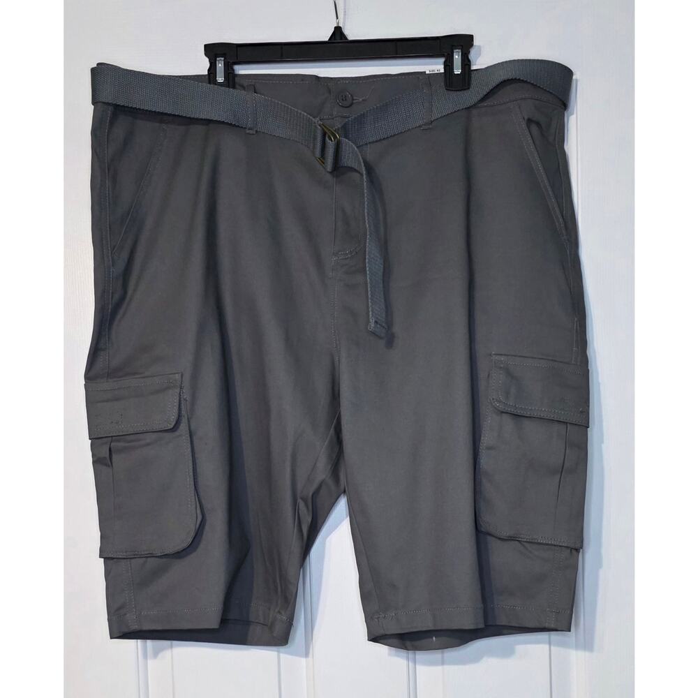 New BLU‎ ROCK Flex Stretch Cargo Shorts Men's SIZE 42 Grey